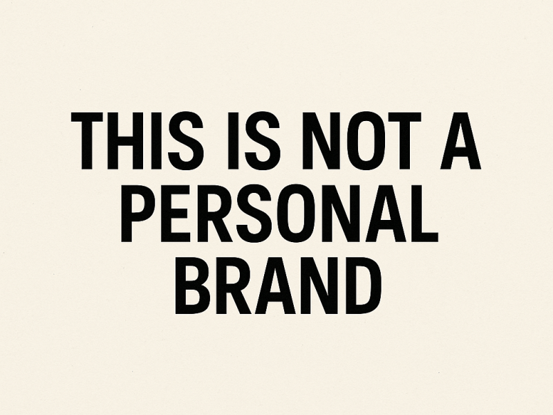 I needed a place to&nbsp;think